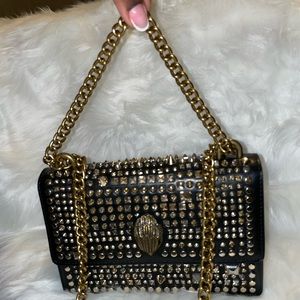 KURT GEIGER SPIKED PURSE CHAIN STRAP